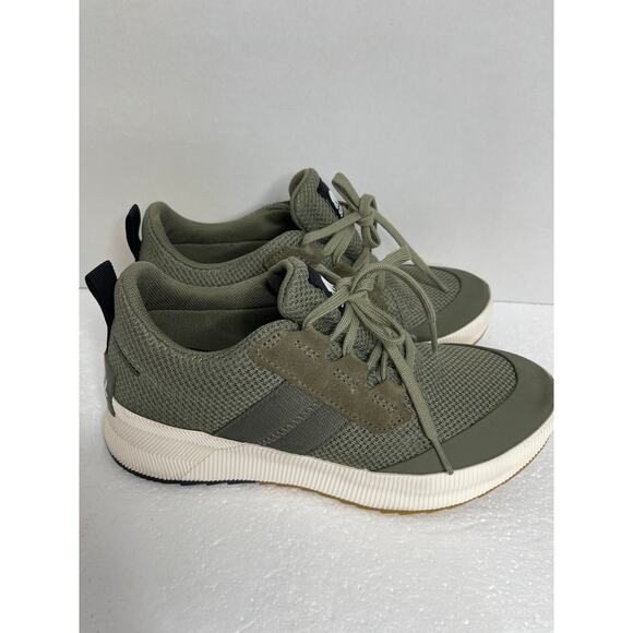 Sorel women’s Out N About III waterproof low sneakers olive green size 8 - Picture 2 of 9